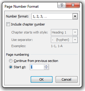 Numbering figures in dissertation