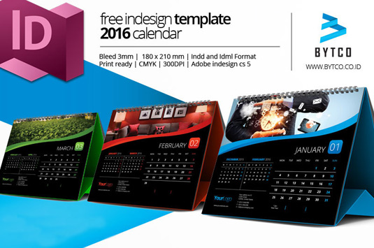 4 free 2016 calendar template designs | Creative Bloq