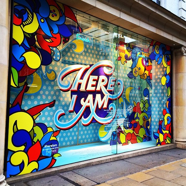 Typographic Window Display Is A Glass Act 