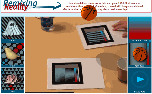 siti WebGL Remixing Realtà