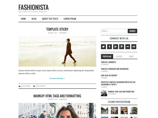 Bold headlines for a magazine blog