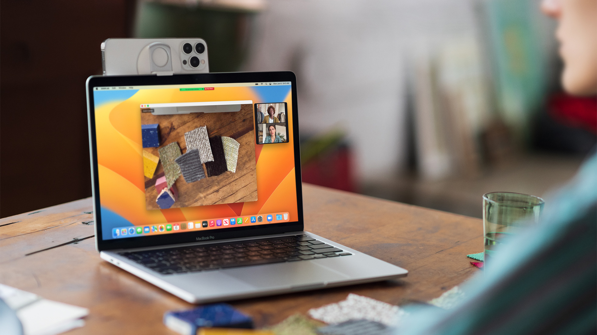 macOS Ventura's Continuity Camera feature shown off with Belkin's new mount