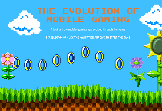 8-bit style parallax site charts the evolution of mobile gaming  Creative Bloq