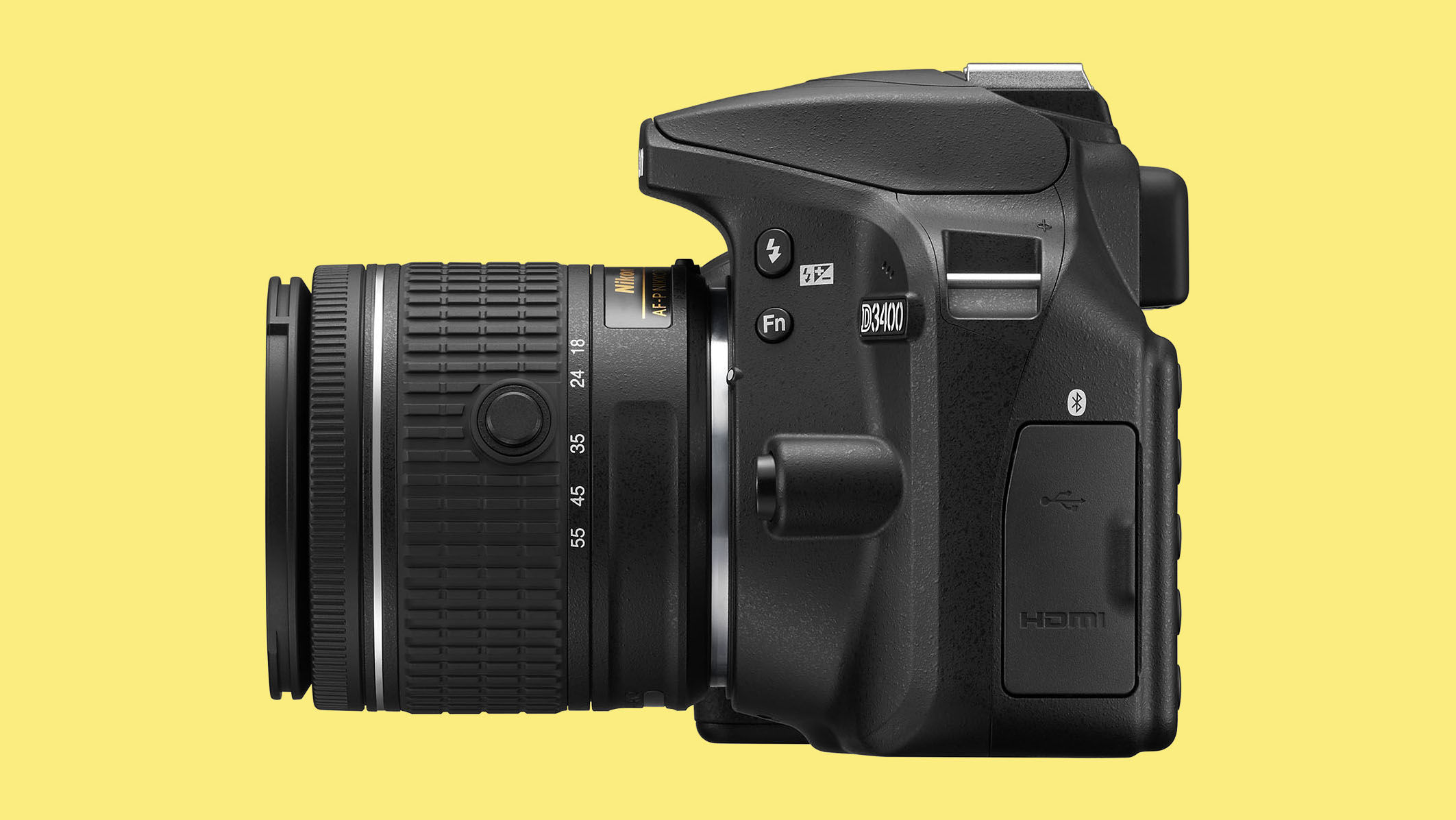 Nikon D3400 side