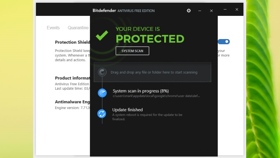 BitDefender Anti-Virus Free Edition is the best free anti-spyware and anti-malware software
