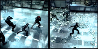 The Arkham series has supported PhysX since Asylum PhysX is turned off on the left