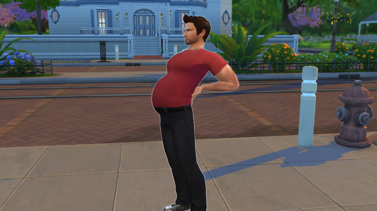 bigger pregnant belly sims 4 mod