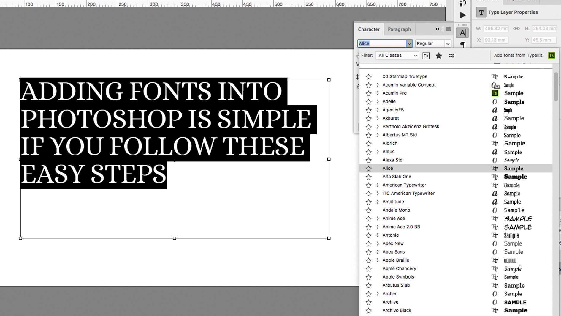 How to add fonts in Photoshop | Creative Bloq