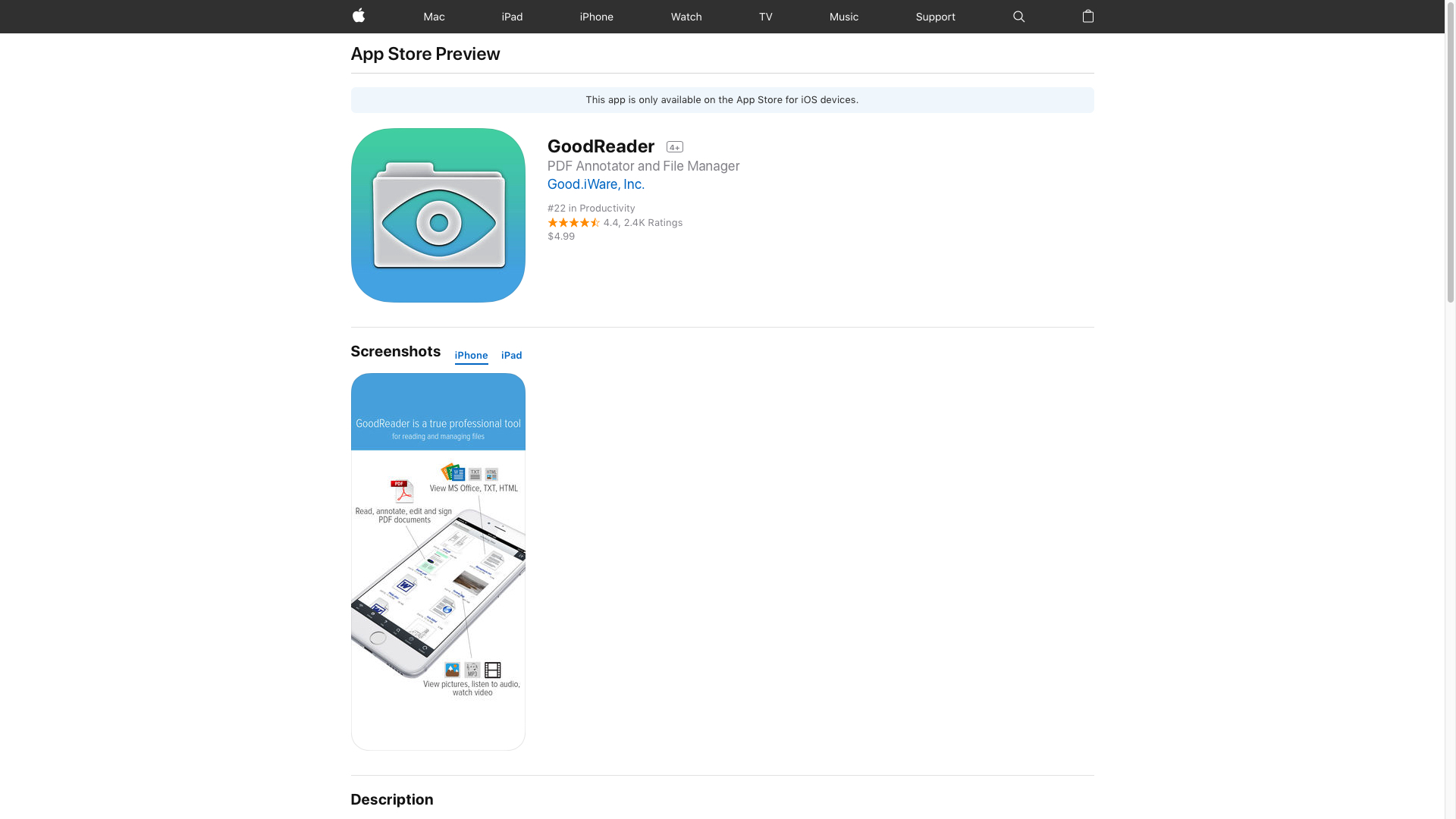 GoodReader 4