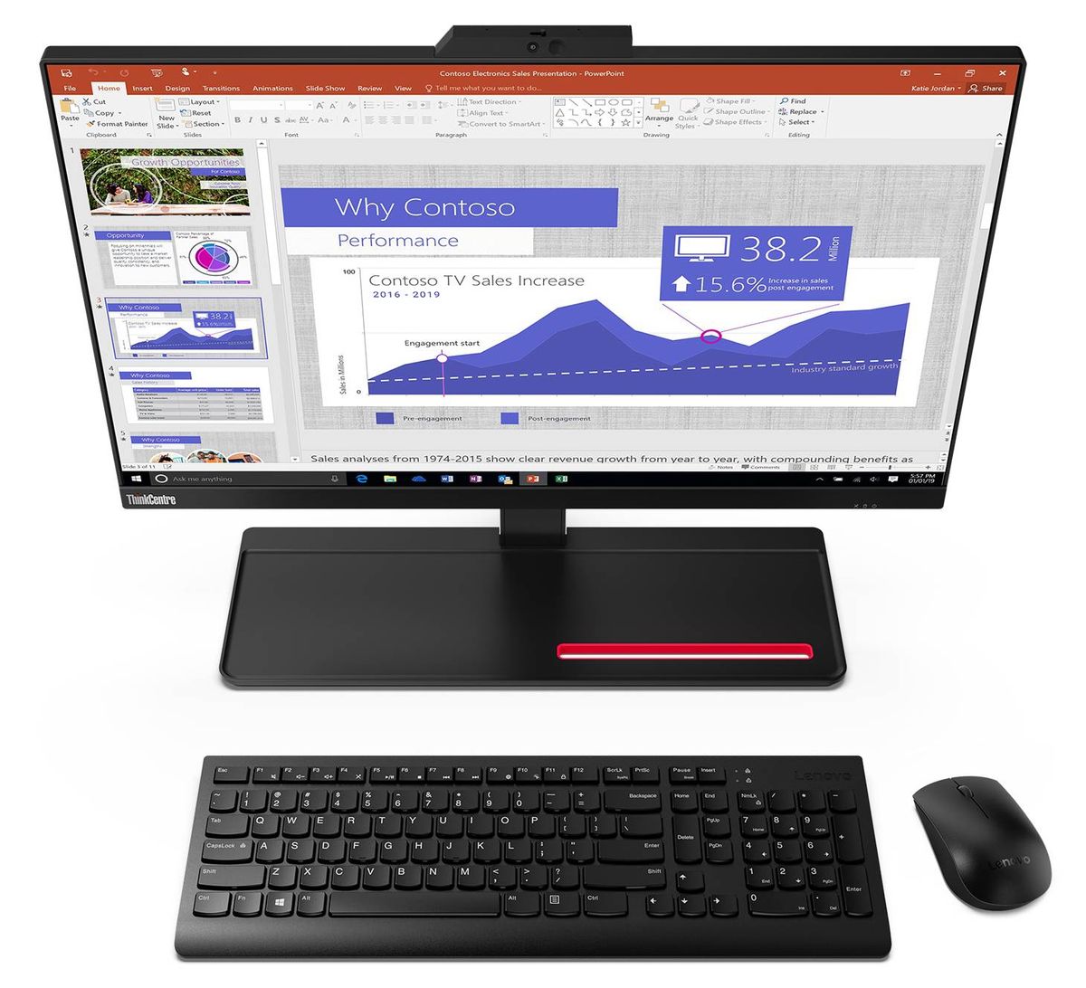 Lenovo Unveils The Thinkcentre M A Aio A Sleek All In One For