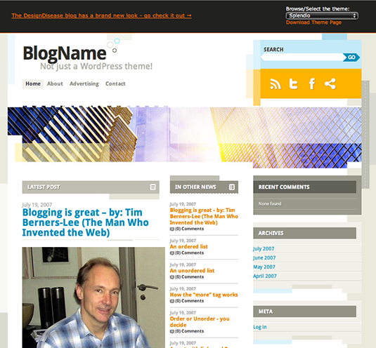 Free WordPress themes - Splendio
