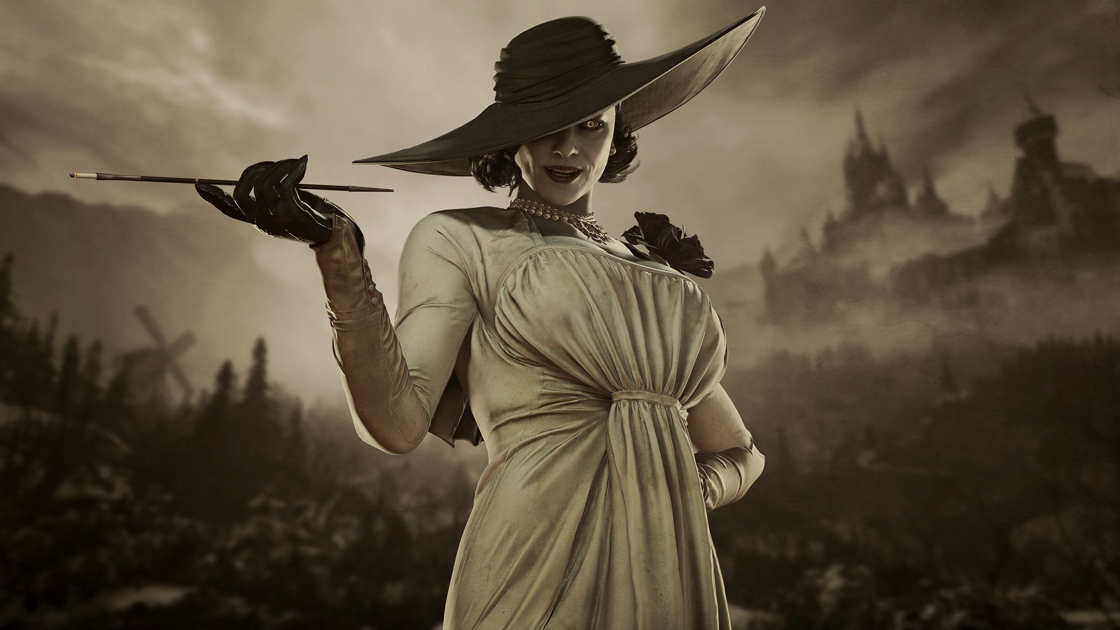 Resident Evil Village DLC fragmanı oynanabilir Lady D'ye bir bakış sunuyor