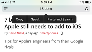 Safari s smarter search field
