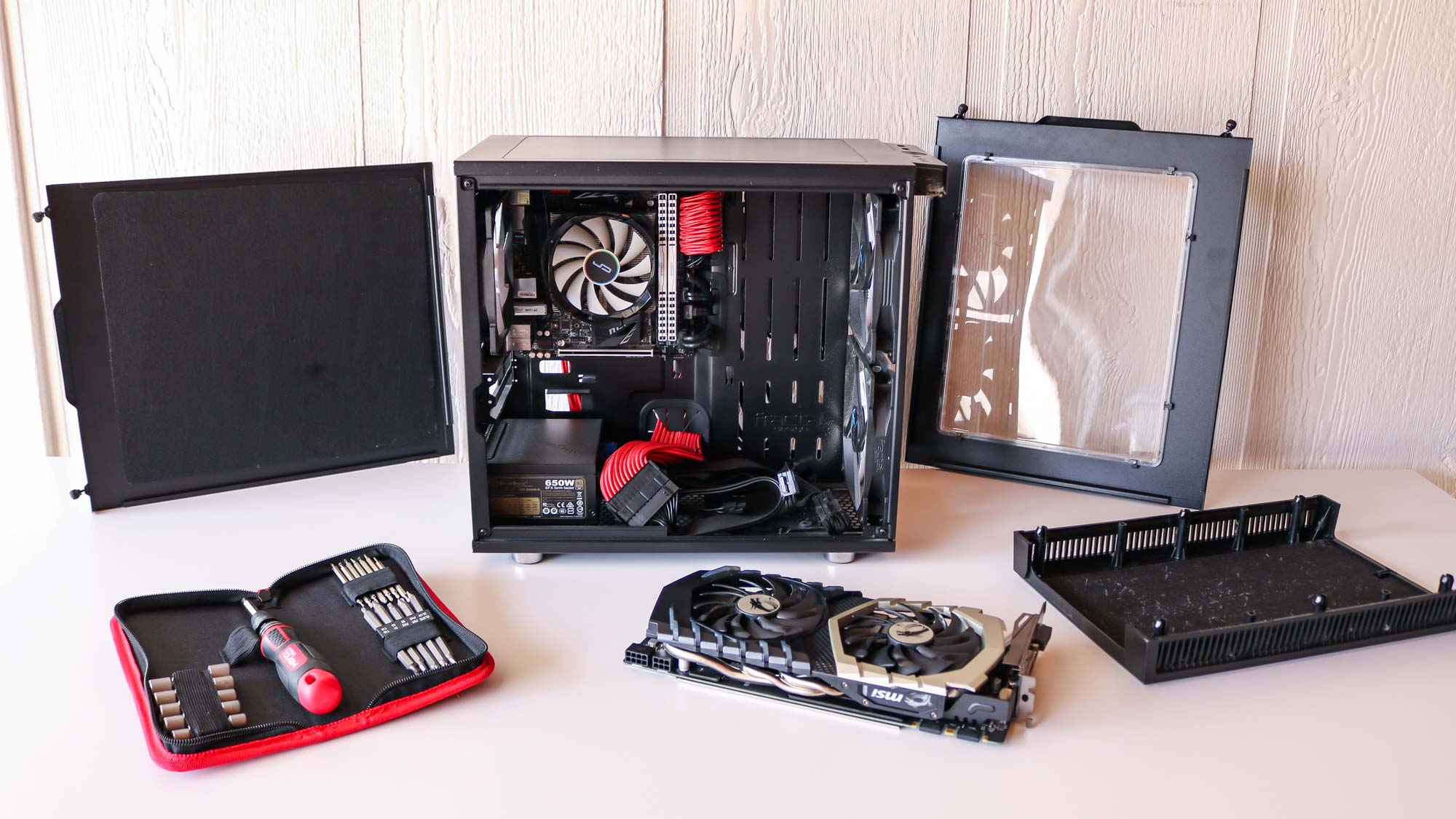 How to tidy cables, reassemble your PC case and connect