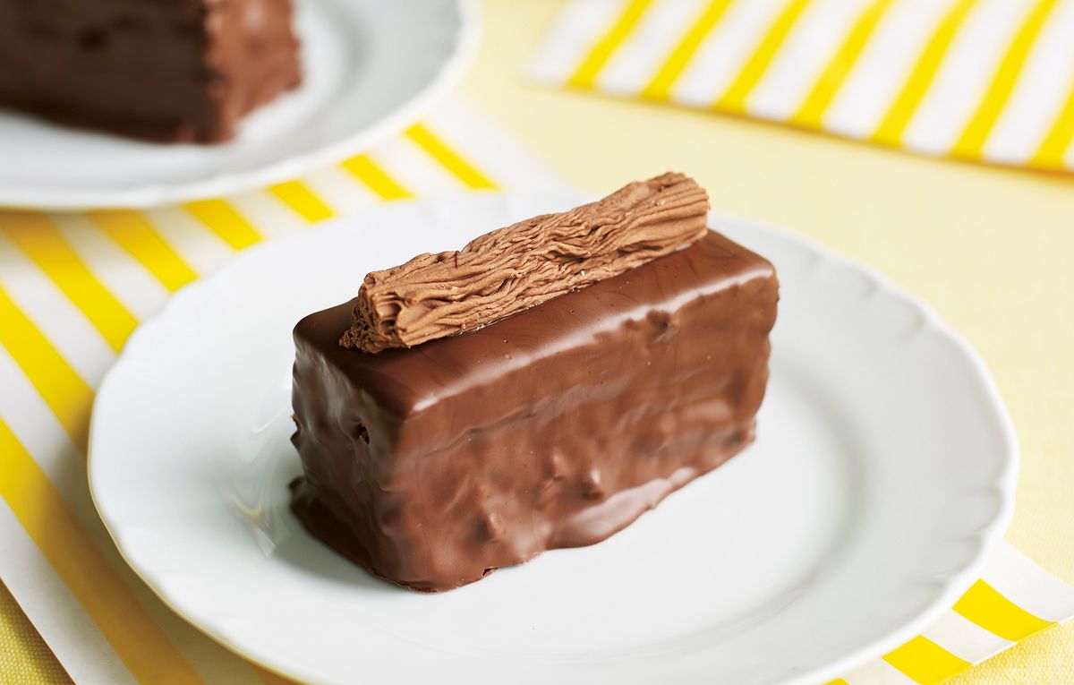 Chocolate Flake Cake Slices Baking Recipes GoodtoKnow