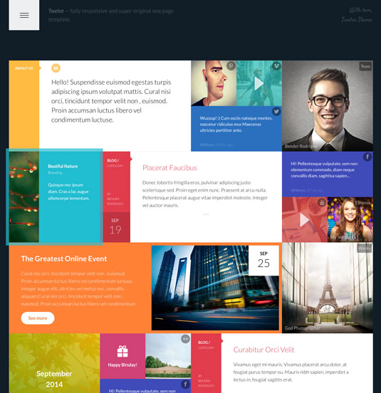 Website templates - Twelve