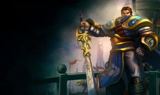 A white male knight
