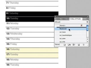 Create a calendar step 10