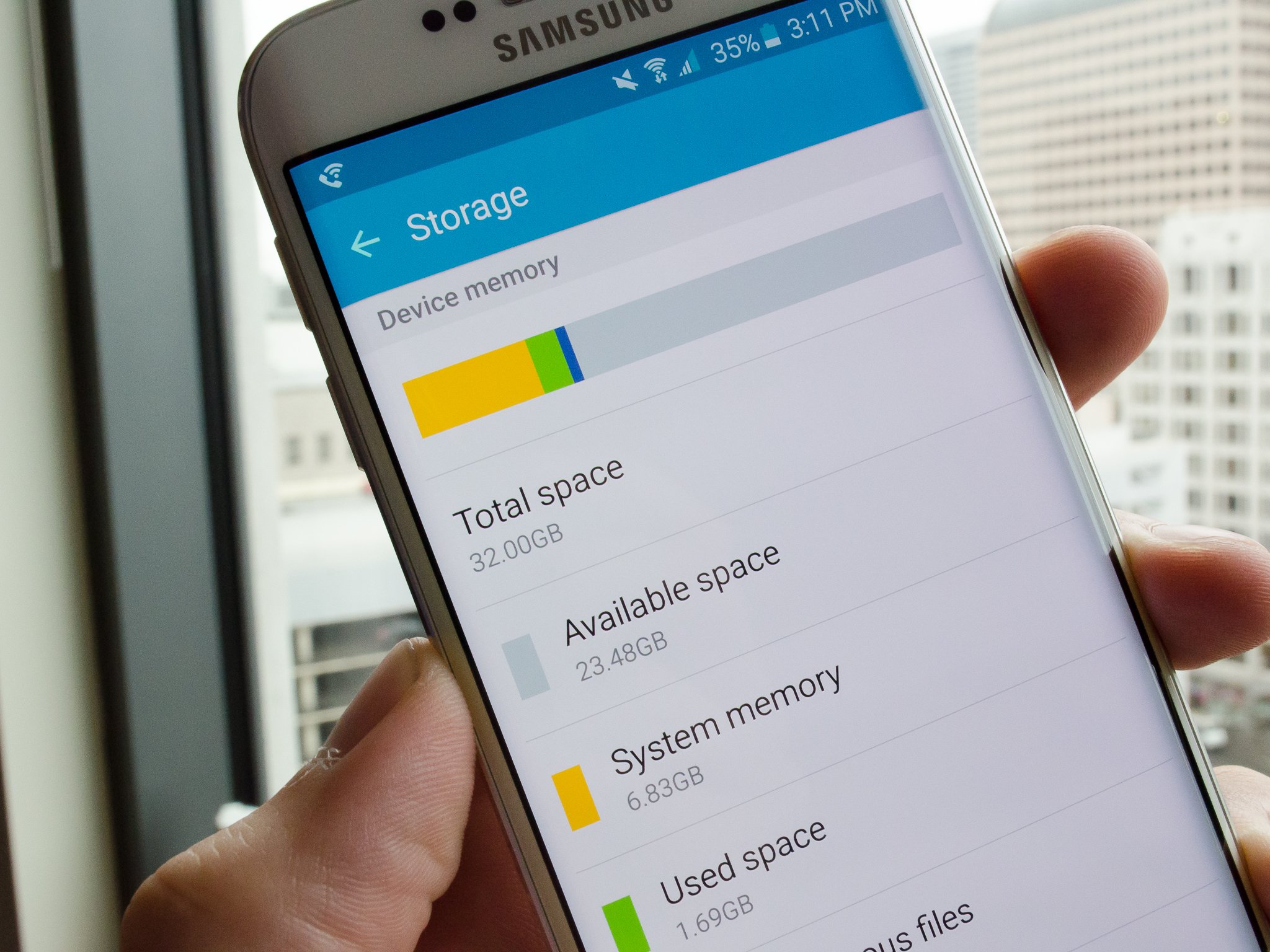 Samsung Galaxy s6 память
