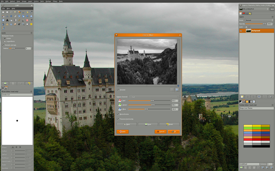 Free graphic design software: GIMP