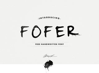 Fuentes de escritura libre Fofer