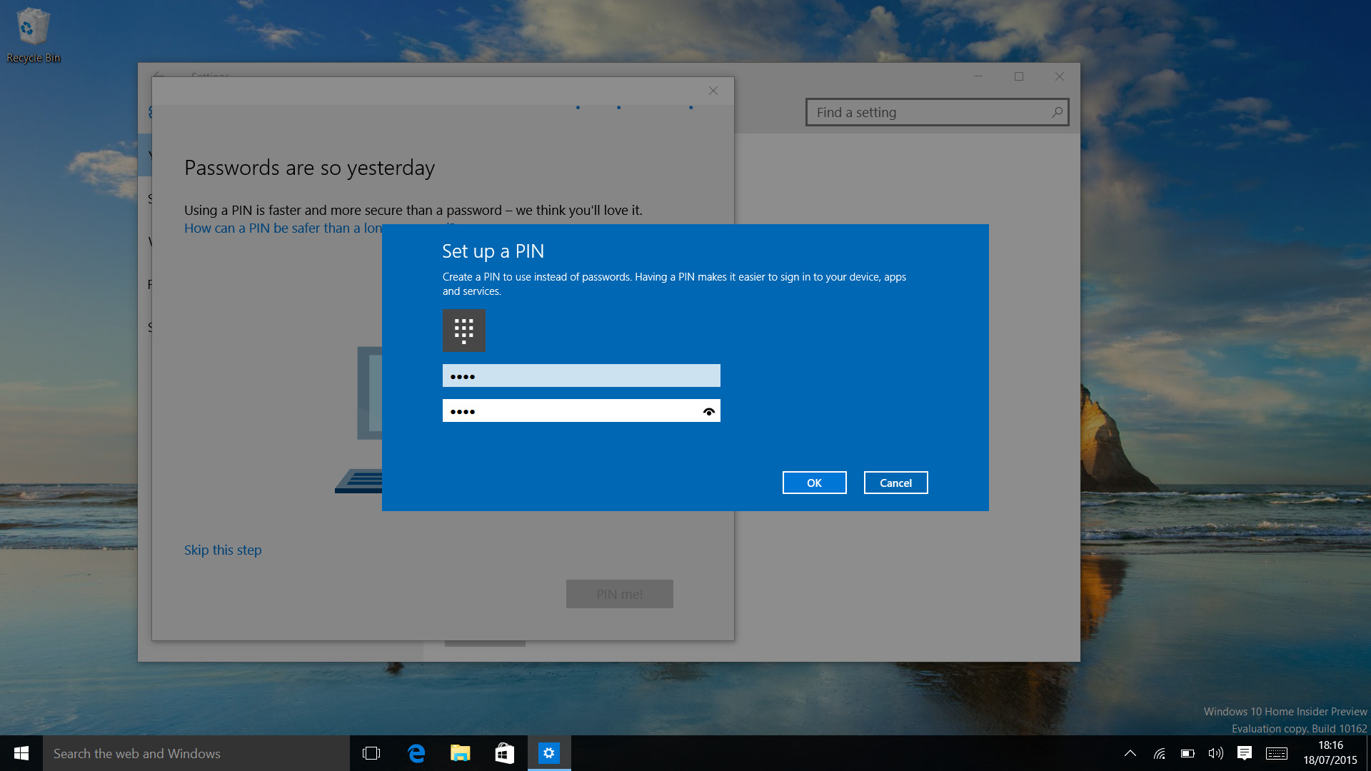 Windows PIN