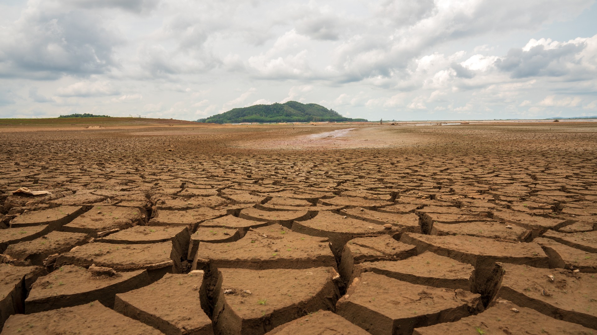 Megadrought on Earth affected gravity waves at the edge of space