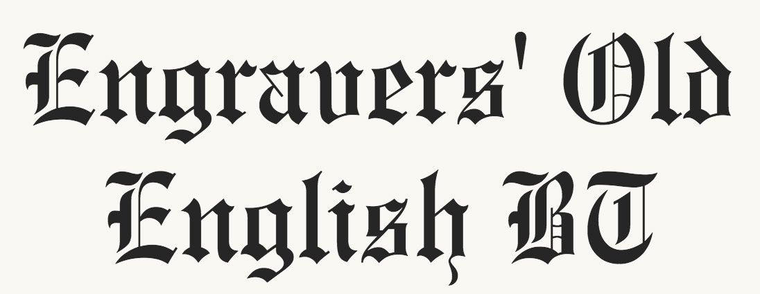 25+ Vintage “Old English” Fonts & Traditional Typography