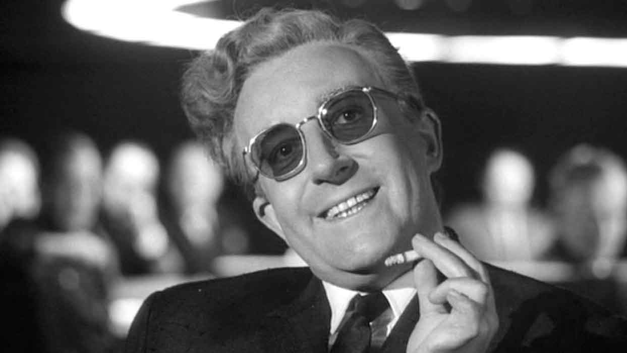 A promo shot from the movie Dr Strangelove currently on Netflix