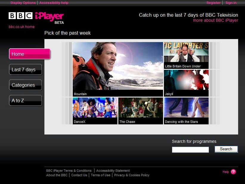 bbc iplayer tv