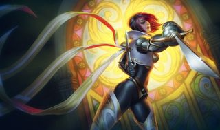 A white female duelist
