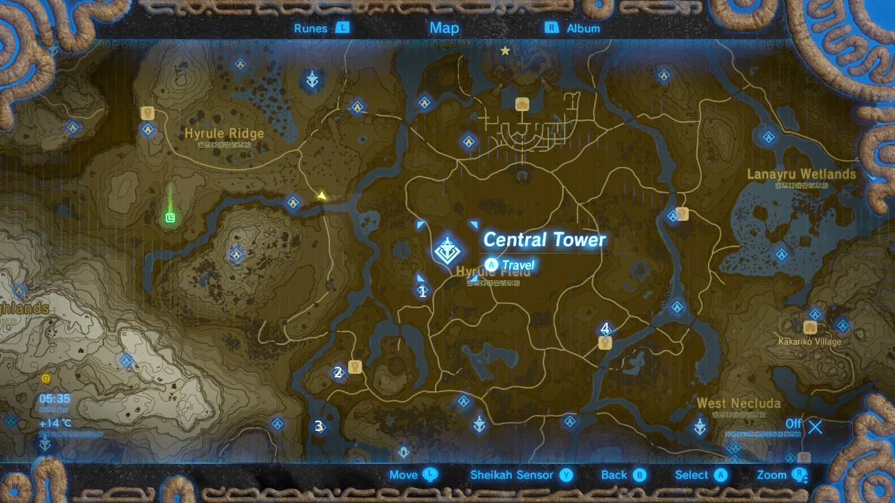 locations of all the shrines in zelda breath of the wild