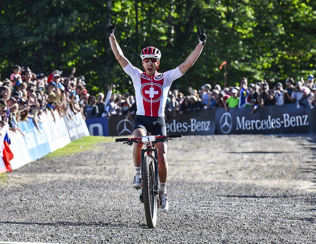 Schurter Wins Record Eighth Cross Country MTB Worlds Gold Cyclingnews