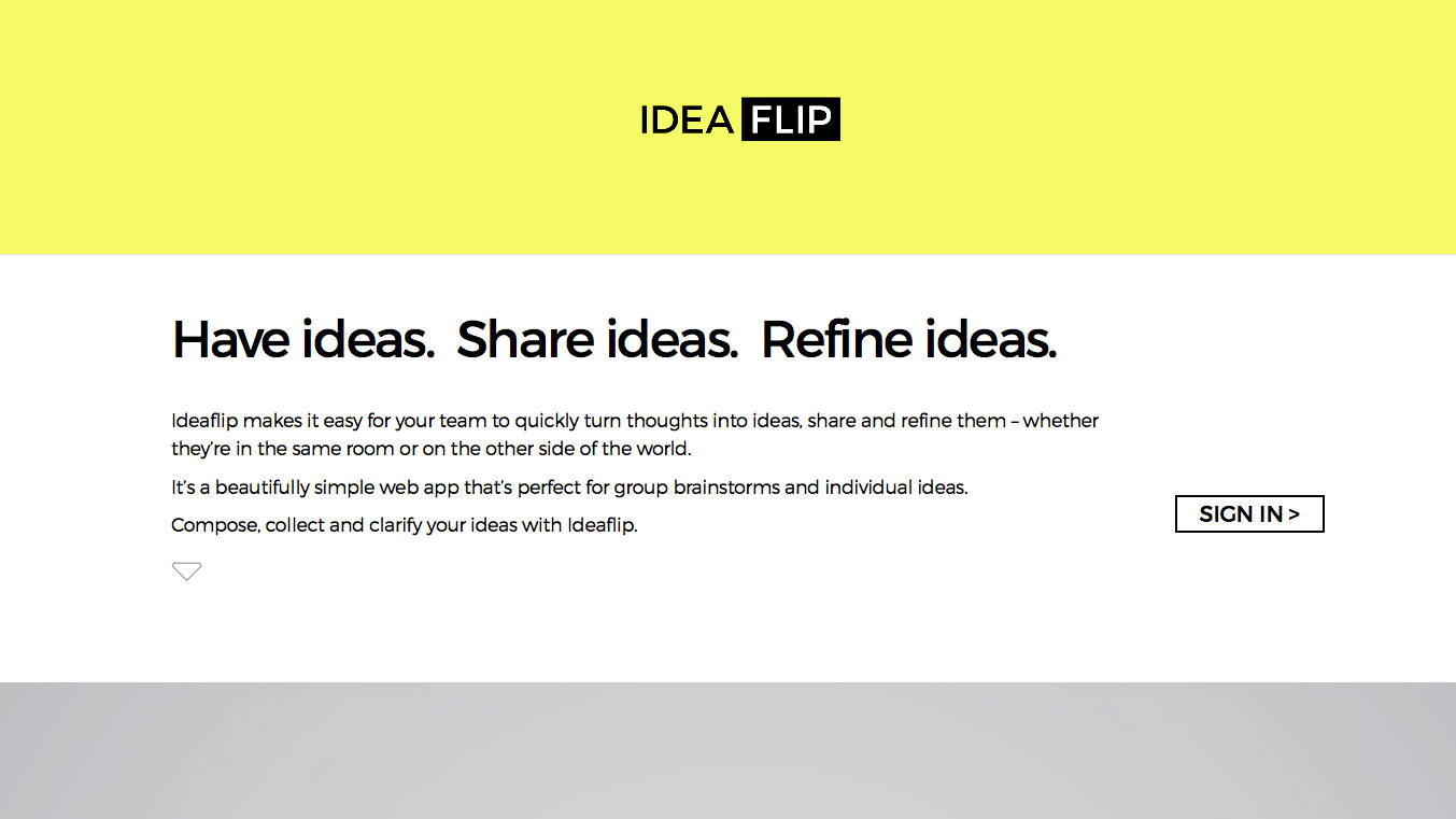 Online collaboration tools: IdeaFlip