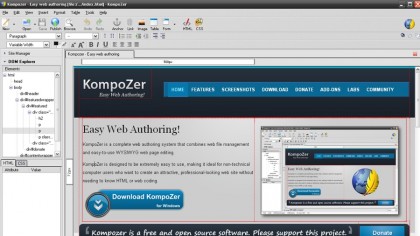 Download KompoZer free