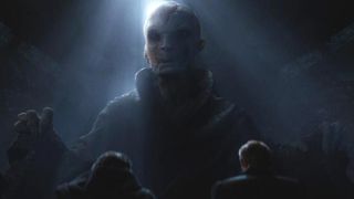 Andy Serkis and a lot of CGI is Supreme Leader Snoke
