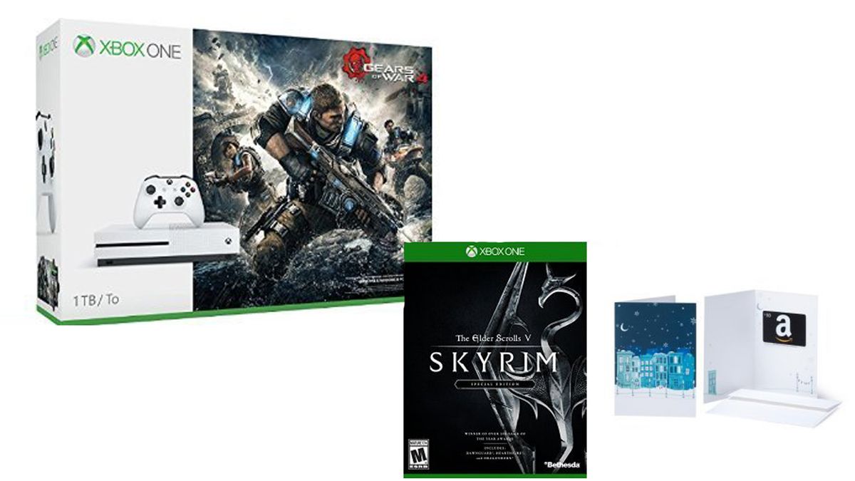 Boxing Day sales: $349 for Xbox One 1TB with Gears of War 4, Skyrim and $50 Amazon voucher