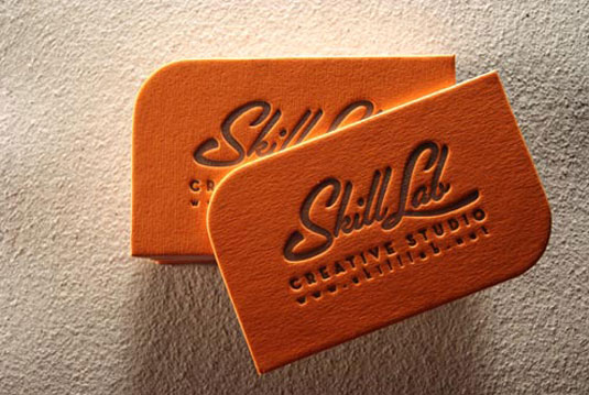 letterpress business cards: Skill Lab