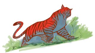 animation sketches: image of a tiger