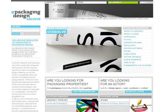 Packaging design resources