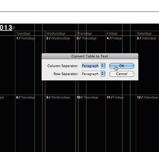 Create a calendar step 6