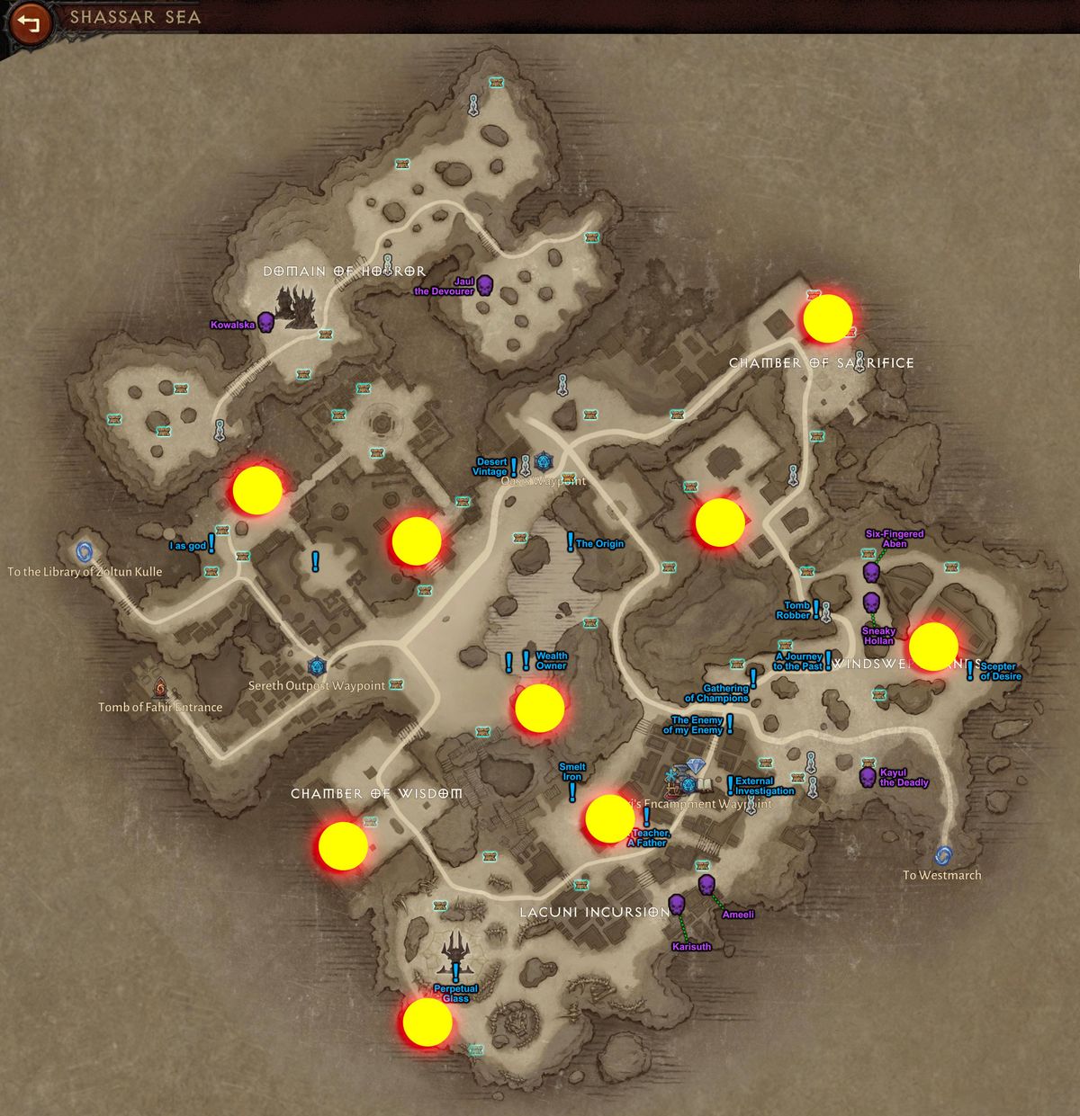 All Diablo Immortal Hidden Lair Locations And How To Find Them