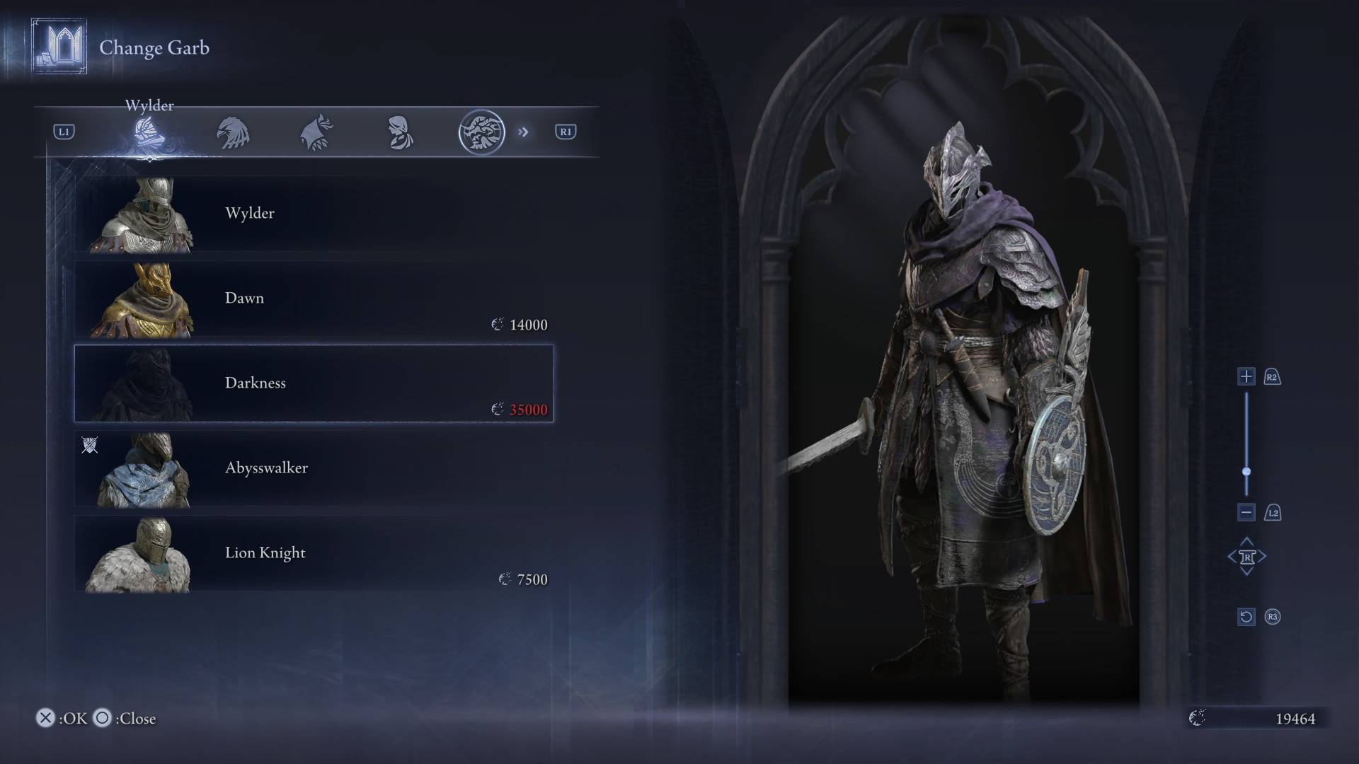 Elden Ring Nightreign skins darkness wylder