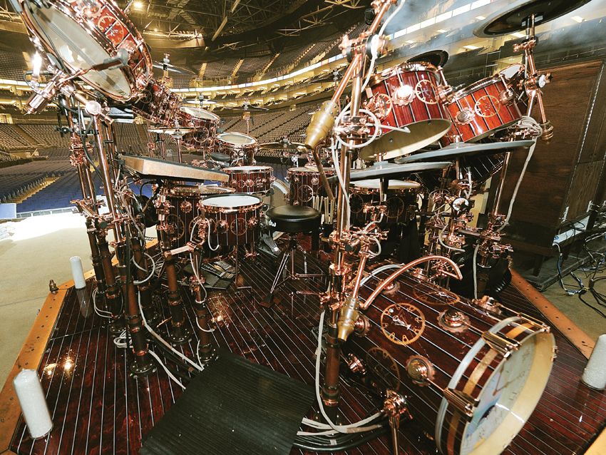 Neil Peart S Time Machine Drum Setup In Pictures Musicradar