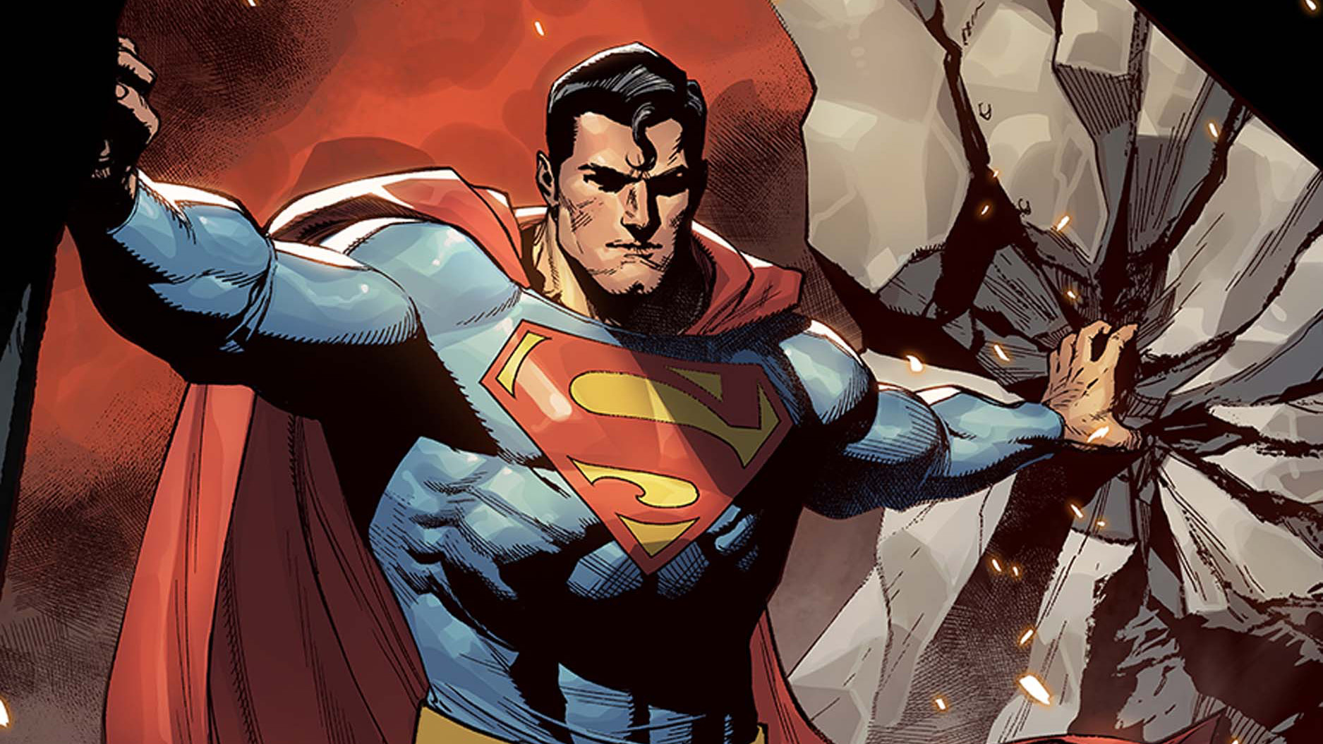Superman shows off his strength on the cover of Superman Unlimited #2.