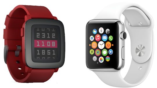 pebble apple watch