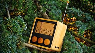 Magno wooden radio cube