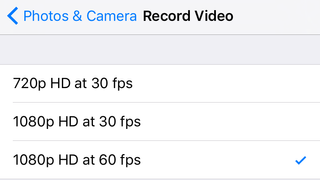 Save space on video recordings