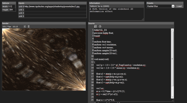 siti WebGL Shader giocattolo