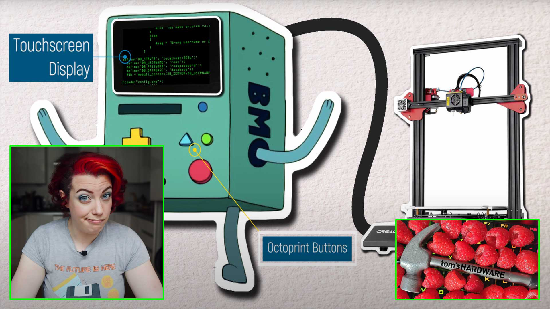 Today's Pi Cast: A BMO Robot That Manages Your 3D Prints!